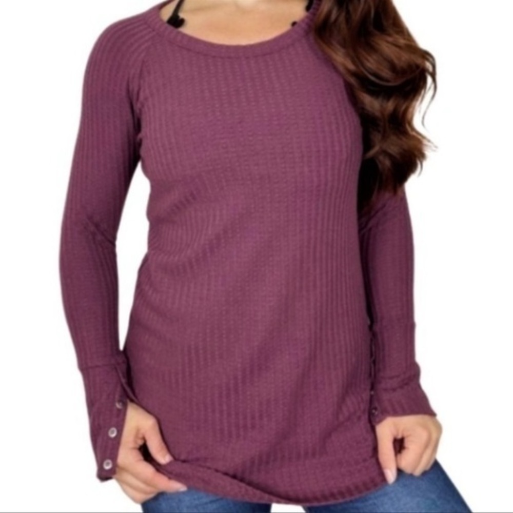 Chaser brand waffle Henley